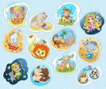 Котомістечко, Орі Акума, Знаки Зодіаку, стікери